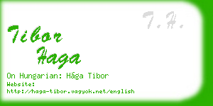 tibor haga business card